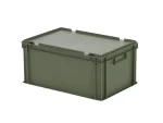 Stapelbare bak met deksel - 600x400H295mm