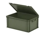Stapelbare bak met deksel - 600x400H295mm - Afbeelding 2