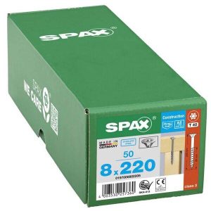 Spax Houtbouwschroeven 8x220 – 50 stuks