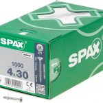 Spax spaanplaatschroef 4.0x30 verzinkt PK – 1000 stuks
