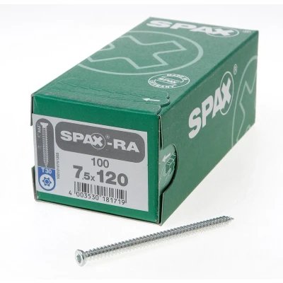 SPAX RA Kozijnschroef T30 7,5 x 120 mm – 100 stuks