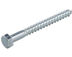 Houtdraadbouten - DIN571 Zeskant - M6 x 90mm - Verzinkt (100 stuks)