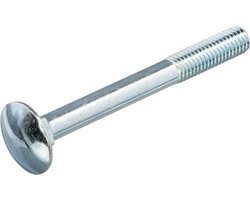 Slotbout M10x35mm Staal Verzinkt + moer - 100 stuks