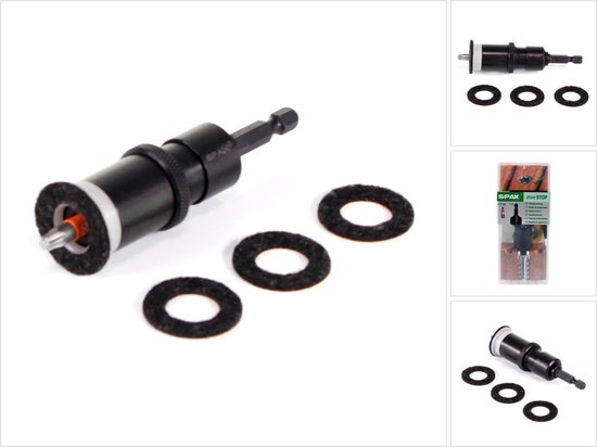 SPAX Tiefenanschlag Drive Stop 1/4" Aufnahme mit T25 Bit und Filzringen