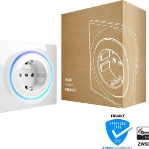 FIBARO Walli Outlet Type F - Wit - Slimme stekker met energie meting - NL versie