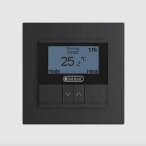 Henco thermostaat voor elektrische vloerverwarming - zwart (UFH-ELEC-THERM-B)