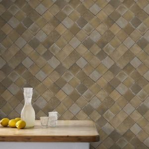Superfresco Easy Terra Tiles Vliesbehang – 10,05 m x 52 cm Bruin