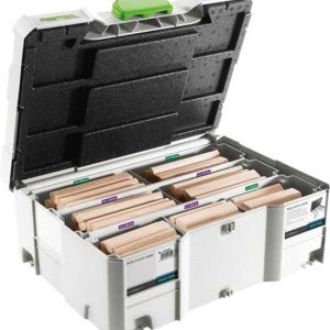 Festool Domino XL Sort. DS/XL D12/D14 Deuvel Beuken 128 st. BU in systainer