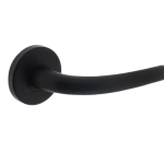 Intersteel Deurkruk Eindhoven - rond geveerde rozet - mat zwart - ø49x7mm